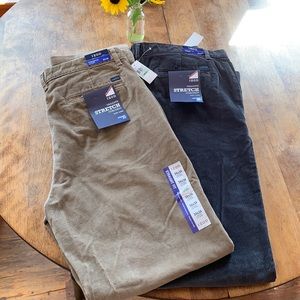IZOD corduroy pants- 2 pair new. Size 34x34.